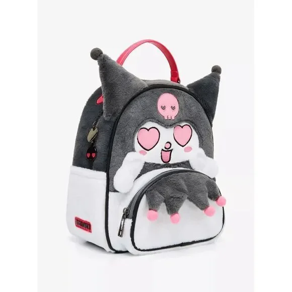 Sanrio Kuromi Heart Eyes Figural Mini Backpack - Picture 2 of 4